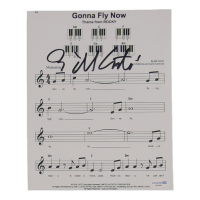 Bill Conti Signed Rocky "Gonna Fly Now" 8x10 Music Sheet (ACOA) at PristineAuction.com