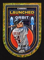 Miguel Cabrera 2025 Topps Cosmic Chrome Launched Into Orbit Gold Interstellar Refractors #LIO38 #12/50 at PristineAuction.com