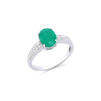 1.75 CTW Natural Diamonds & Emeralds 10K WG Designer Ring | Estimated Retail Value: $6,449 (AMG) at PristineAuction.com