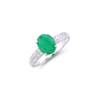 1.75 CTW Natural Diamonds & Emeralds 10K WG Designer Ring | Estimated Retail Value: $6,449 (AMG) at PristineAuction.com