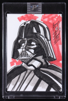Darth Vader | Star Wars | Original Art Sketch Card by Tom Hodges (1/1 Original Art) at PristineAuction.com