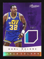 Karl Malone 2013-14 Prestige True Colors Materials Prime Game-Worn #19 #23/25 at PristineAuction.com