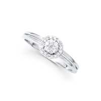 0.24 CTW Natural Diamonds 10K WG Designer Ring | Estimated Retail Value: $6,449 (AMG) at PristineAuction.com