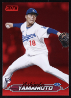 Yoshinobu Yamamoto 2024 Stadium Club Red Foil #114 RC at PristineAuction.com