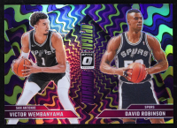 David Robinson / Victor Wembanyama 2024-25 Donruss Optic Optical Illusions Purple #5 at PristineAuction.com