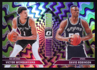 David Robinson / Victor Wembanyama 2024-25 Donruss Optic Optical Illusions Holo #5 at PristineAuction.com