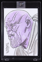 Thanos | Marvel | Original Art Sketch Card by Tom Hodges (1/1 Original Art) at PristineAuction.com