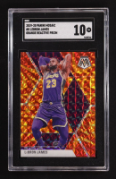 Lebron James 2019-20 Panini Mosaic Orange Reactive Prizm #8 (SGC 10) at PristineAuction.com