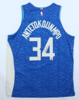 Giannis Antetokounmpo Signed Bucks Nike Authentic Jersey (Fanatics) at PristineAuction.com
