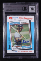 Jeff Burroughs Signed Sticker On 1982 K-Mart #25 / 74AL (BGS | Autograph Grade 10) at PristineAuction.com