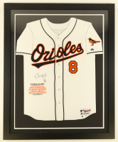 Cal Ripken Jr. Signed LE Orioles Majestic Authentic Custom Framed Jersey Display (Beckett & Ripken) at PristineAuction.com