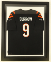 Joe Burrow Signed Bengals Custom Framed Nike Jersey Display (Fanatics) at PristineAuction.com