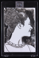 Princess Leia | Star Wars | Original Art Sketch Card by Tom Hodges (1/1 Original Art) at PristineAuction.com