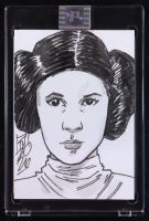 Princess Leia | Star Wars | Original Art Sketch Card by Tom Hodges (1/1 Original Art) at PristineAuction.com
