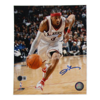 Allen Iverson Signed 76ers 8x10 Photo (Beckett) at PristineAuction.com