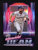 Jackson Chourio 2025 Topps Cosmic Chrome Ultraviolet Beam #UB18 at PristineAuction.com