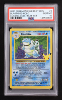 Blastoise 2021 Pokemon TCG Sword & Shield Celebrations Stamp 25th Anniversary #2 Holo (PSA 10) at PristineAuction.com