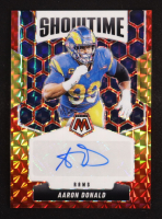 Aaron Donald 2025 Panini Mosaic Showtime Signatures #15 at PristineAuction.com