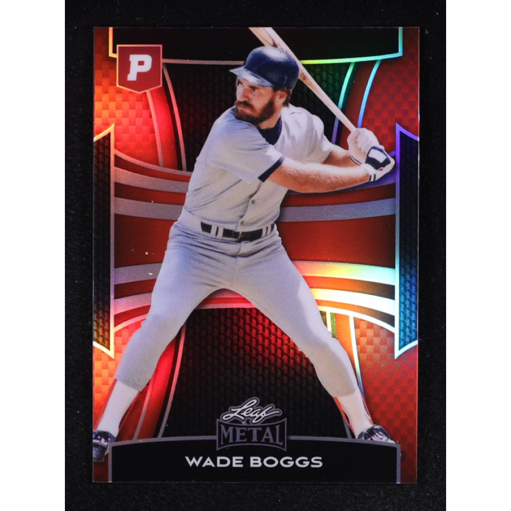 Wade Boggs 2025 Leaf Metal Pristine Auction Collection Prismatic Red #526 #5/5 at PristineAuction.com