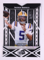 Jayden Daniels 2024 Press Pass Pre-Production Proof Clear Black RC #1/1 at PristineAuction.com