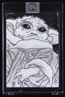 Grogu | Star Wars | Original Art Sketch Card by Tom Hodges (1/1 Original Art) at PristineAuction.com