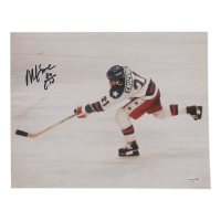 Mike Eruzione Signed Team USA 11x14 Photo Inscribed "80 Gold" (ACOA) at PristineAuction.com