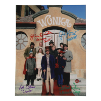 Willy Wonka & The Chocolate Factory | 11x14 Photo Cast-Signed by (4) with Peter Ostrum, Julie Dawn Cole (Beckett) at PristineAuction.com