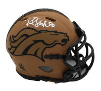 Rod Smith Signed Broncos Salute to Service Alternate Speed Mini Helmet (Beckett) at PristineAuction.com
