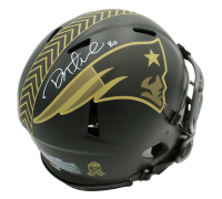 Danny Amendola Signed Patriots Full-Size Authentic On-Field Salute to Service Alternate Speed Helmet (JSA) at PristineAuction.com