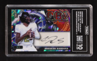 Shedeur Sanders 2024 Wild Card On The Clock Rainbow Kaleidoscope Blue Autograph #A-OCW-RB-SS3 RC #1/1 (TAG 10) at PristineAuction.com