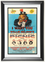 "Willie Nelson's Fourth of July Picnic" Concert Custom Framed Poster at PristineAuction.com