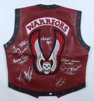 "The Warriors" Replica Leather Vest Cast-Signed By (7) with Michael Beck, James Remar, Thomas G. Waites, Dorsey Wright With Character Inscriptions (ACOA & Autograph Pros) at PristineAuction.com