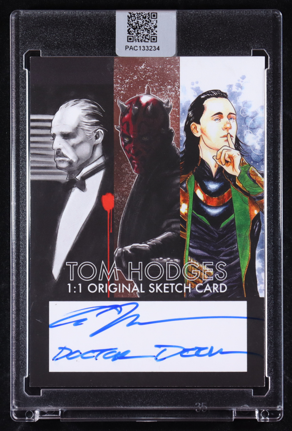 Doctor Doom | Marvel | Original Art Sketch Card by Tom Hodges (1/1 Original Art) at PristineAuction.com Doctor Doom | Marvel | Original Art Sketch Card by Tom Hodges (1/1 Original Art) at PristineAuction.com