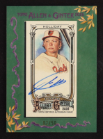 Jackson Holliday 2025 Topps Allen and Ginter Framed Mini Autographs Green Frame #MAJH #02/50 at PristineAuction.com