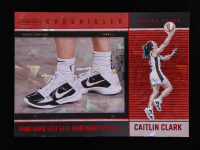 Caitlin Clark 2025 Panini Caitlin Clark Chronicled Red Cracked Ice #74 / Shoe Game at PristineAuction.com