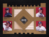 Pedro Martinez / Tom Glavine / Greg Maddux / Roger Clemens 2002 Upper Deck Diamond Connection Bat Around Quads Gold #MGMC #33/50 at PristineAuction.com