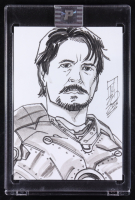 Tony Stark (Iron Man) | Marvel | Original Art Sketch Card by Tom Hodges (1/1 Original Art) at PristineAuction.com