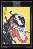 Venom | Marvel | Original Art Sketch Card by Tom Hodges (1/1 Original Art) at PristineAuction.com