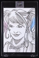 Harley Quinn | DC | Original Art Sketch Card by Tom Hodges (1/1 Original Art) at PristineAuction.com