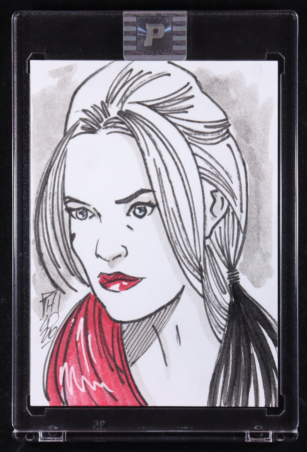 Harley Quinn | DC | Original Art Sketch Card by Tom Hodges (1/1 Original Art) at PristineAuction.com Harley Quinn | DC | Original Art Sketch Card by Tom Hodges (1/1 Original Art) at PristineAuction.com