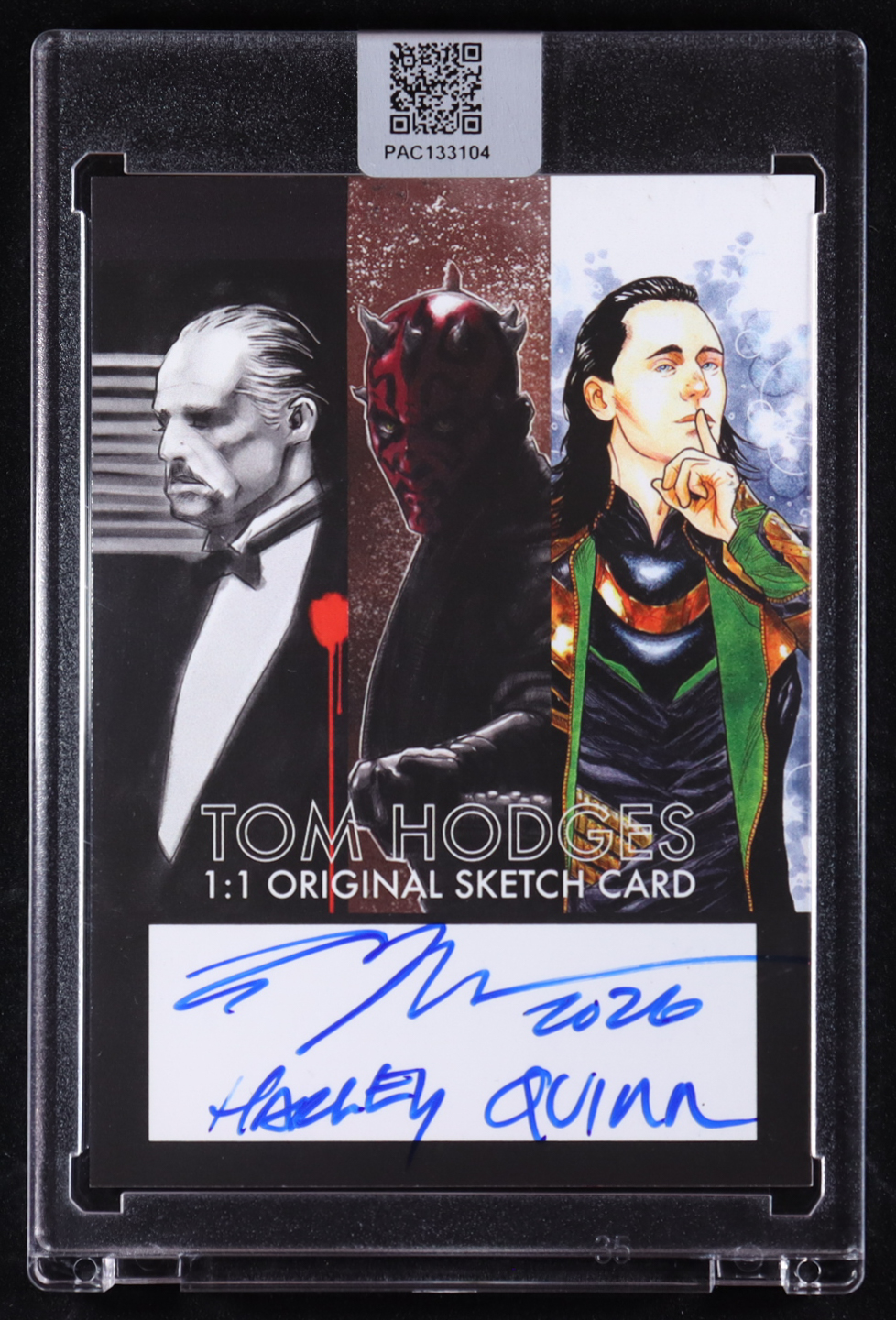 Harley Quinn | DC | Original Art Sketch Card by Tom Hodges (1/1 Original Art) at PristineAuction.com Harley Quinn | DC | Original Art Sketch Card by Tom Hodges (1/1 Original Art) at PristineAuction.com