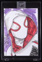 Gwen Stacy (Spider-Woman) | Marvel | Original Art Sketch Card by Tom Hodges (1/1 Original Art) at PristineAuction.com