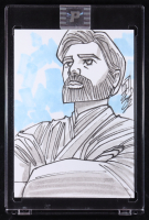 Obi-Wan Kenobi | Star Wars | Original Art Sketch Card by Tom Hodges (1/1 Original Art) at PristineAuction.com