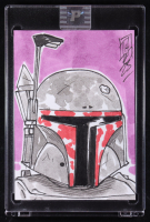 Boba Fett | Star Wars | Original Art Sketch Card by Tom Hodges (1/1 Original Art) at PristineAuction.com
