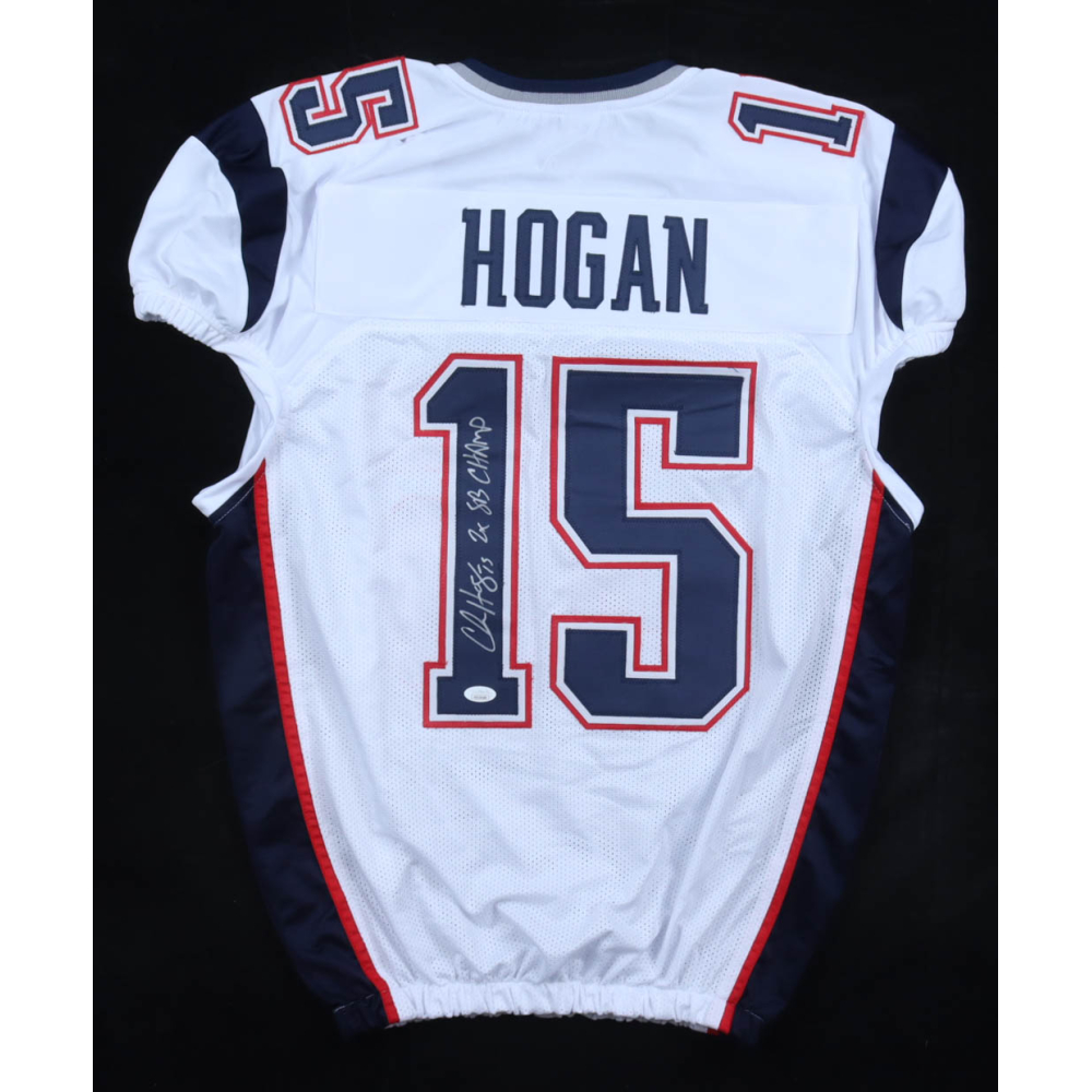 Chris Hogan Signed Jersey Inscribed "2x SB Champ" (JSA) at PristineAuction.com