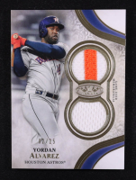 Yordan Alvarez 2021 Topps Tier One Relics Dual Patch #T1RYA #02/25 at PristineAuction.com