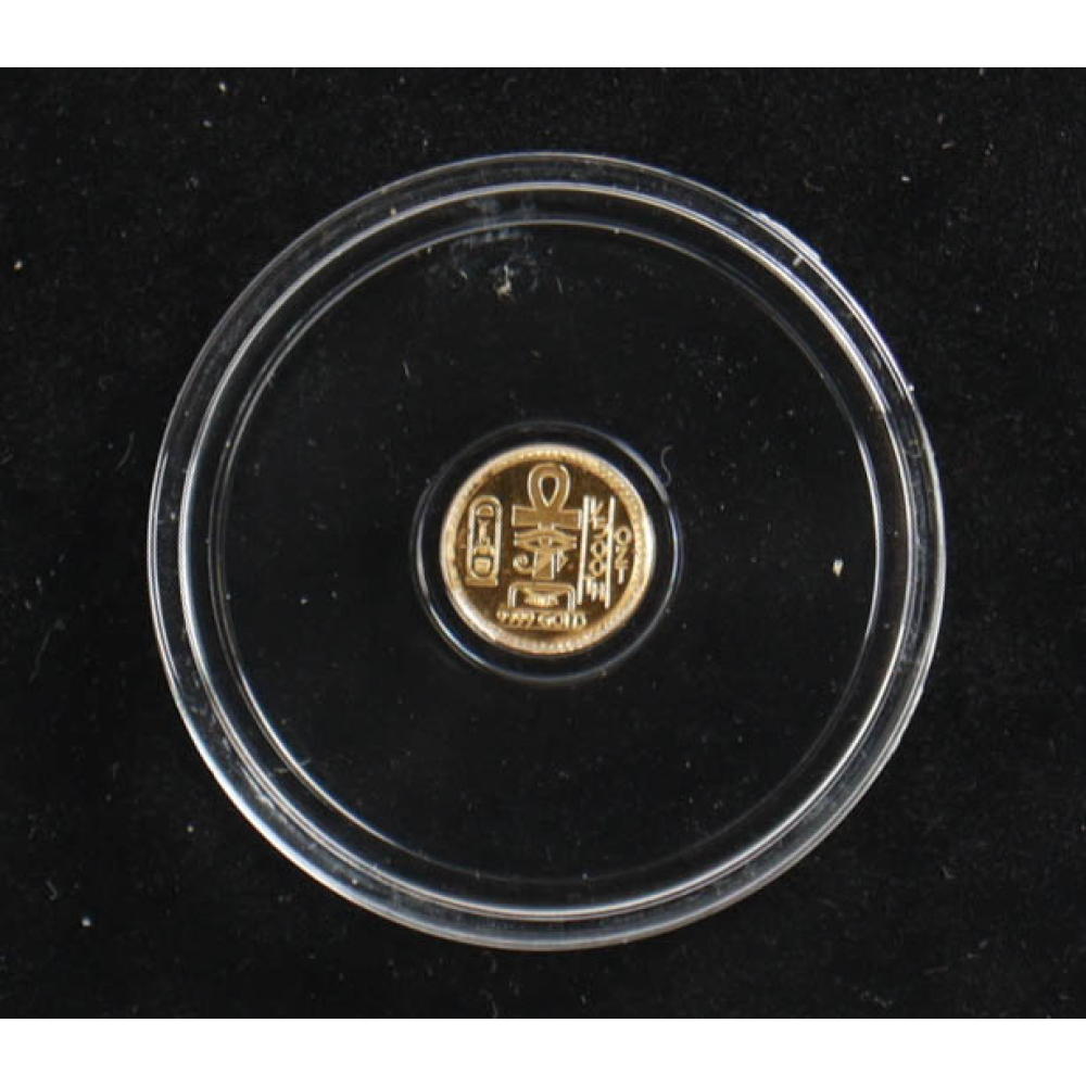 1/500 oz .9999 Fine Gold Bullion Round - MPM Egyptian Eye of Ra at PristineAuction.com
