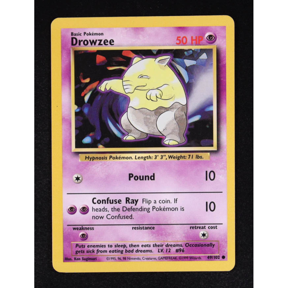 Drowzee 1999 Pokemon Base #49 at PristineAuction.com