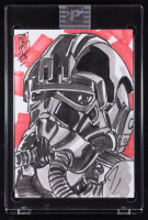 Imperial Starfighter Pilot | Star Wars | Original Art Sketch Card by Tom Hodges (1/1 Original Art) at PristineAuction.com