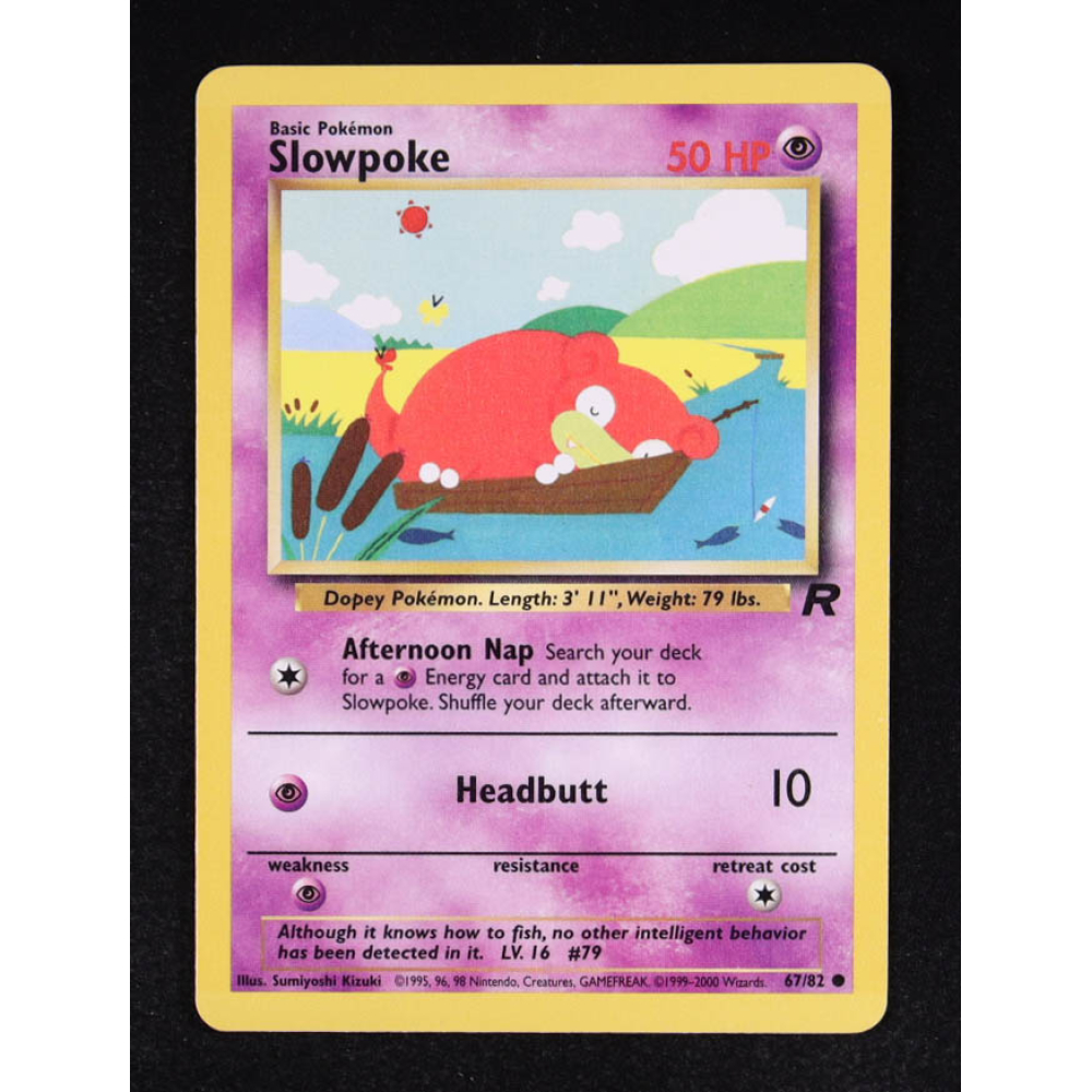 Slowpoke 2000 Pokemon Base Team Rocket #67 at PristineAuction.com